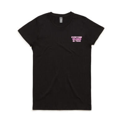 'Everyone belongs in Tech' T-Shirt Gender-Neutral or 'Womens' cut Thumbnail